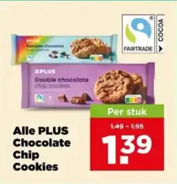PLUS Alle plus chocolate chip cookies aanbieding