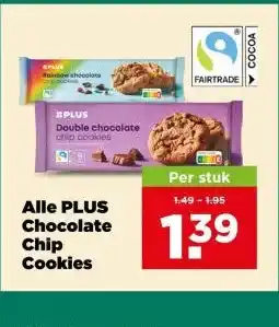 PLUS Alle PLUS Chocolate Chip Cookies aanbieding