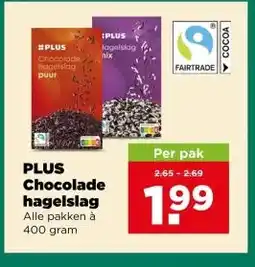 PLUS PLUS Chocolade hagelslag aanbieding