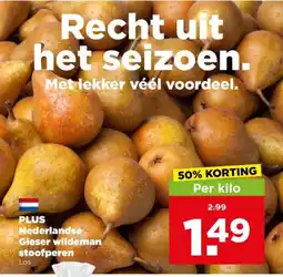 PLUS Plus nederlandse gieser wildeman stoofperen aanbieding