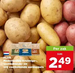 PLUS Nederlandse Kruimige-, vastkokende- en vrij vastkokende aardappels aanbieding