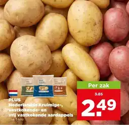 PLUS Plus nederlandse kruimige vastkokende en vrij vastkokende aardappels aanbieding