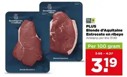 PLUS PLUS Blonde d'Aquitaine Entrecote en ribeye aanbieding