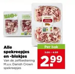 PLUS Alle spekreepjes en blokjes aanbieding