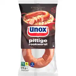 PLUS Unox Rookworst pittig aanbieding