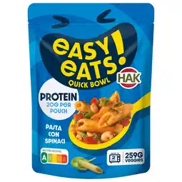 PLUS Hak Easy Eats Pasta con spinaci aanbieding