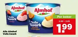 PLUS Alle Almhof Volle kwark aanbieding