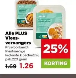 PLUS Alle PLUS Vlees-vervangers aanbieding