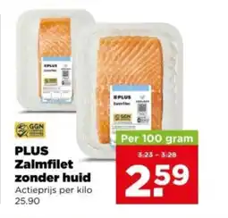 PLUS Plus zalmfilet zonder huid aanbieding