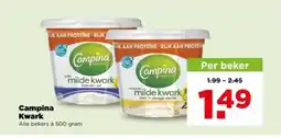 PLUS Campina kwark aanbieding
