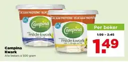 PLUS Campina Kwark aanbieding