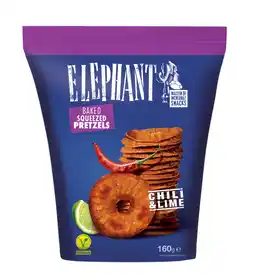 PLUS Elephant Pretzels chili Lime aanbieding
