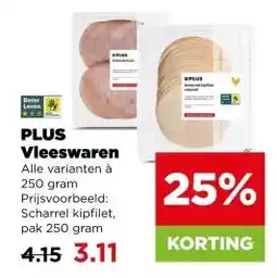 PLUS PLUS Vleeswaren aanbieding