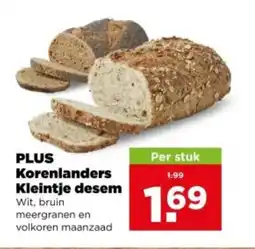 PLUS Plus korenlanders kleintje desem aanbieding