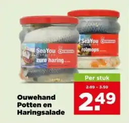 PLUS Ouwehand potten en haringsalade aanbieding