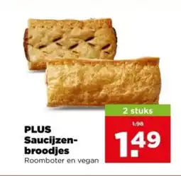 PLUS PLUS Saucijzen broodjes aanbieding