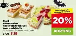 PLUS PLUS Korenlanders Halloween tompouce en griezelvlaaitje aanbieding