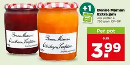 PLUS Bonne Maman Extra jam aanbieding