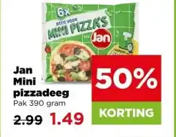 PLUS Jan mini pizzadeeg aanbieding