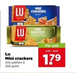 PLUS LU Mini crackers aanbieding