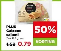 PLUS PLUS Calzone salami aanbieding