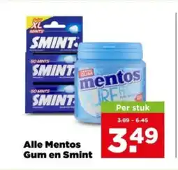 PLUS Alle mentos gum en smint aanbieding