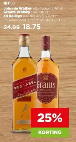PLUS Johnnie Walker, Grants Whisky en Baileys aanbieding