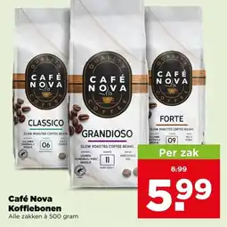 PLUS Café Nova Koffiebonen aanbieding