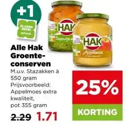 PLUS Alle Hak Groente- conserven aanbieding