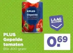 PLUS Plus gepelde tomaten aanbieding