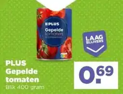 PLUS PLUS Gepelde tomaten aanbieding