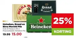 PLUS Heineken, Brand en Birra Moretti Pils aanbieding