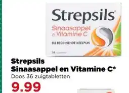 PLUS Strepsils Sinaasappel en Vitamine C* aanbieding