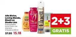 PLUS Alle elvive, loving blends, elnett en studio line aanbieding