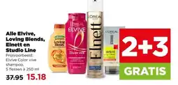 PLUS Alle Elvive, Loving Blends, Elnett en Studio Line aanbieding