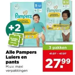 PLUS Alle Pampers Luiers en pants aanbieding