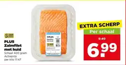 PLUS Plus zalmfilet met huid aanbieding