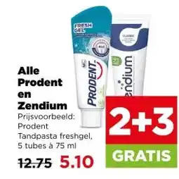 PLUS Alle Prodent en Zendium aanbieding