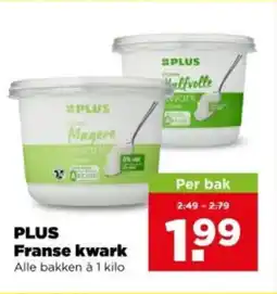 PLUS Plus franse kwark aanbieding