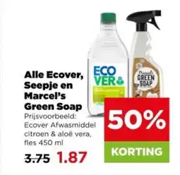 PLUS Alle Ecover, Seepje en Marcel's Green Soap aanbieding