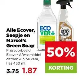 PLUS Alle Ecover, Seepje en Marcel's Green Soap aanbieding