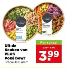 PLUS Uit de keuken van plus poké bowl aanbieding