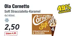 Budget Food Ola Cornetto Soft Stracciatella-Karamel aanbieding