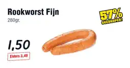 Budget Food Rookworst Fijn aanbieding