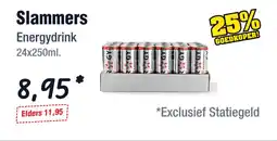 Budget Food Slammers Energydrink aanbieding