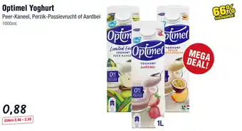 Optimel Yoghurt Peer-Kaneel, Perzik-Passievrucht of Aardbei