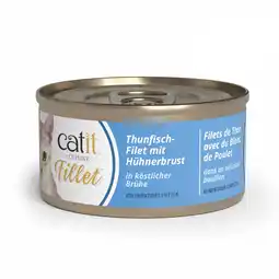 Zooplus 12x75g tonijnfilet met kip Catit Cuisine natvoer voor katten aanbieding