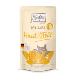 Zooplus 12x 125g MjAMjAM Wellness Huid & Bont - Kip natvoer voor katten aanbieding