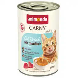 Zooplus 12x140ml animonda Carny Cat Drink tonijn kattenmelk aanbieding