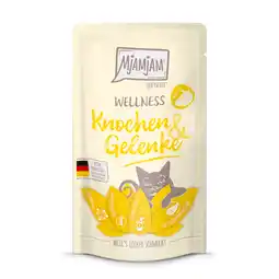 Zooplus 12x 125g MjAMjAM Wellness Botten & Gewrichten - Rund nat kattenvoer aanbieding
